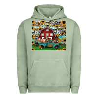 Pigment Oil Green farm animals red barn tumbler 20oz Urban Hoodie - Jasminsmagicworld