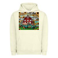 Pigment Pistachio farm animals red barn tumbler 20oz Urban Hoodie - Jasminsmagicworld