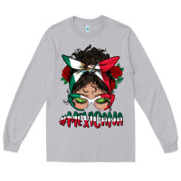 Moon Dust mexicana messy bun mama Long Sleeve Tee - BundleAndBundleShop