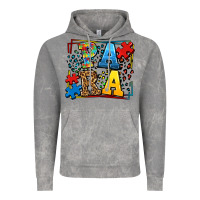 Cloud Rock autism leopard frame para Vintage Hoodie - LillyAllenDesigns