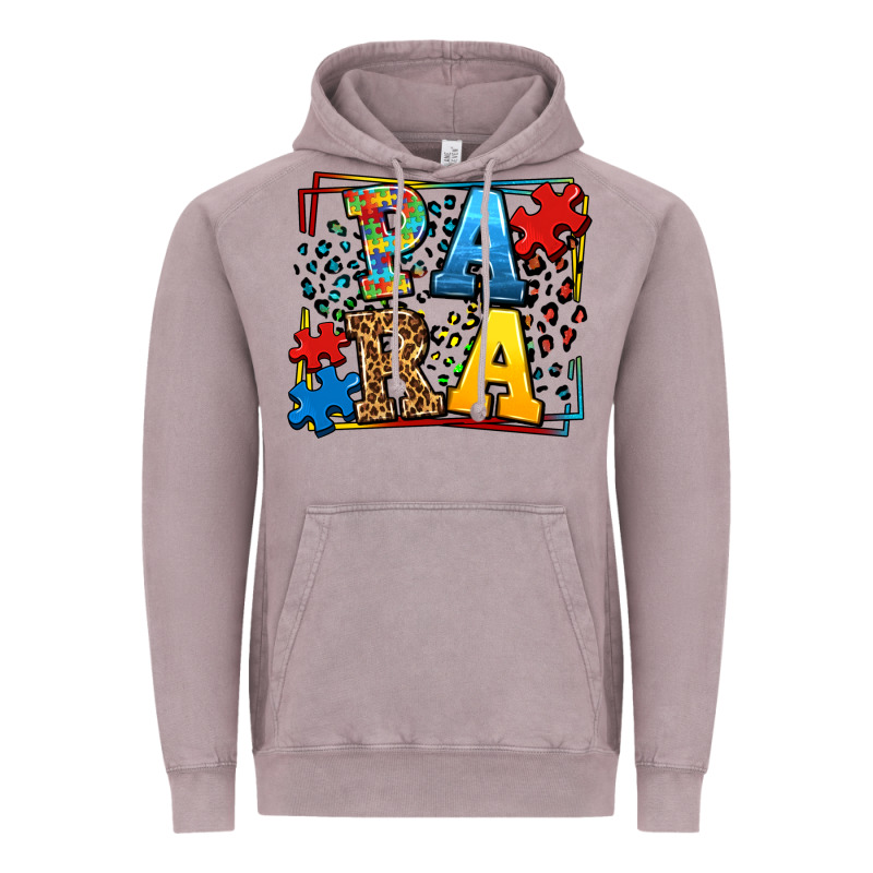 Autism Leopard Frame Para Vintage Hoodie by LillyAllenDesigns | Teevron