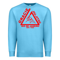Ocean Blue gracie jiu Premium Sweatshirt - linhVisuals