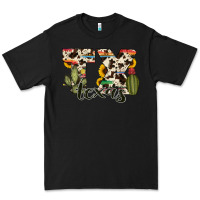 Black texas state cowhide serape cactus Premium Tee - RanaPortraitStore