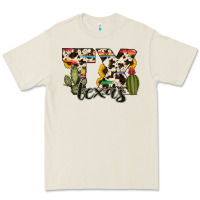 Bone texas state cowhide serape cactus Premium Tee - RanaPortraitStore