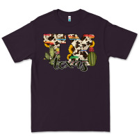 Plum texas state cowhide serape cactus Premium Tee - RanaPortraitStore