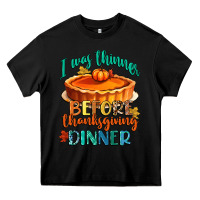 Black i was thinner before thanksgiving dinner Heavy Core Tee - CowGirlArtShop