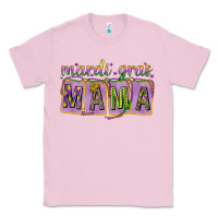 Bubblegum Pink Mardi Gras Mama with Beads Classic Tee - HowdyJamesFarm