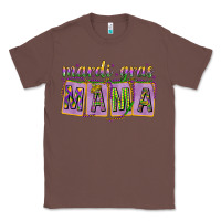 Chestnut Mardi Gras Mama with Beads Classic Tee - HowdyJamesFarm