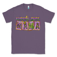 Lavender Mardi Gras Mama with Beads Classic Tee - HowdyJamesFarm