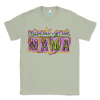 Matcha Mardi Gras Mama with Beads Classic Tee - HowdyJamesFarm