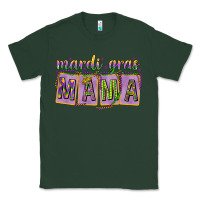 Sports Green Mardi Gras Mama with Beads Classic Tee - HowdyJamesFarm