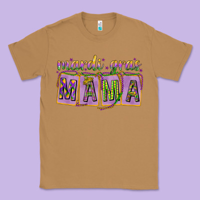 Mardi Gras Mama With Beads Classic Tee Designed By Howdyjamesfarm