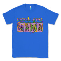 True Royal Mardi Gras Mama with Beads Classic Tee - HowdyJamesFarm