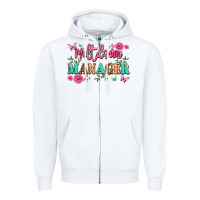 White meltdown manager Zipper Hoodie - JahusDesignShop