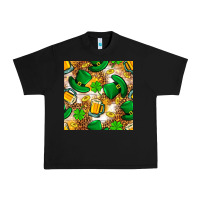 Black St. Patricks day hat digital paper Urban Heavy Tee - BundleAndBundleShop