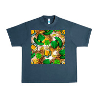 Midnight Navy St. Patricks day hat digital paper Urban Heavy Tee - BundleAndBundleShop