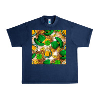 Navy St. Patricks day hat digital paper Urban Heavy Tee - BundleAndBundleShop