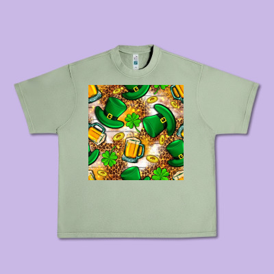 St. Patricks Day Hat Digital Paper Urban Heavy Tee Designed By Bundleandbundleshop