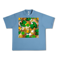 Pebble Blue St. Patricks day hat digital paper Urban Heavy Tee - BundleAndBundleShop