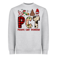Heather Grey pct patient care technician  christmas Heavyweight Sweatshirt - JahusDesignShop