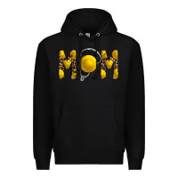 Black mom lacrosse Premium Hoodie - RacoonDesign