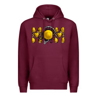 Burgundy mom lacrosse Premium Hoodie - RacoonDesign
