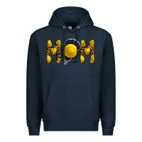 Navy mom lacrosse Premium Hoodie - RacoonDesign