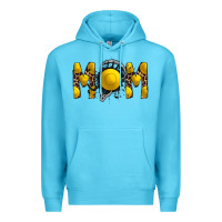 Ocean Blue mom lacrosse Premium Hoodie - RacoonDesign