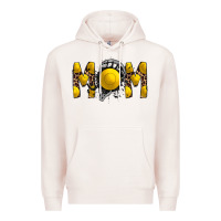 Pale Pink mom lacrosse Premium Hoodie - RacoonDesign
