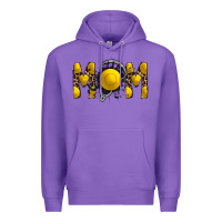 Purple mom lacrosse Premium Hoodie - RacoonDesign