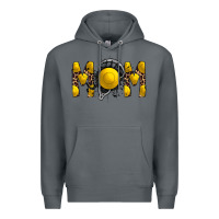 Rock mom lacrosse Premium Hoodie - RacoonDesign