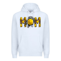 White mom lacrosse Premium Hoodie - RacoonDesign