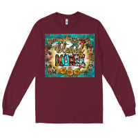 Burgundy blessed nurse tumbler Long Sleeve Tee - BundleAndBundleShop