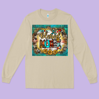 Blessed Nurse Tumbler Long Sleeve Tee Designed By Bundleandbundleshop
