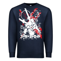 Navy #metroid Premium Sweatshirt - linhVisuals