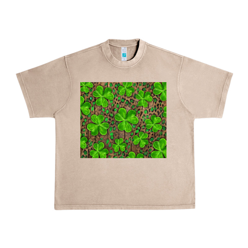 Saint Patricks Day Shamrock And Leopard Urban Heavy Tee by RanaPortraitStore | Teevron