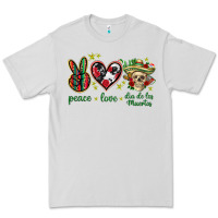 Dove Grey Peace love dia de los muertos Mexico Premium Tee - HowdyJamesFarm