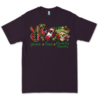 Plum Peace love dia de los muertos Mexico Premium Tee - HowdyJamesFarm
