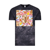 Cloud Black Happy Easter Bunny Seamless Pattern Vintage Tee - BundleAndBundleShop