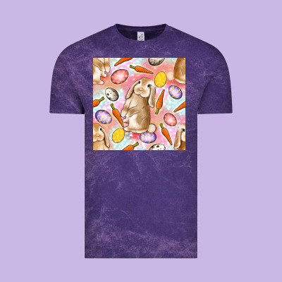 Happy Easter Bunny Seamless Pattern Vintage Tee Designed By Bundleandbundleshop