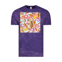 Cloud Purple Happy Easter Bunny Seamless Pattern Vintage Tee - BundleAndBundleShop