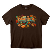 Chocolate Brown thankful for everything Heavy Core Tee - CowGirlArtShop