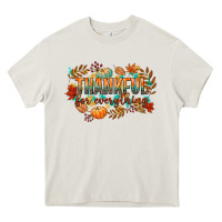 Cream thankful for everything Heavy Core Tee - CowGirlArtShop