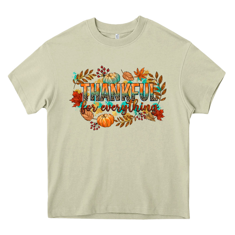 Thankful For Everything Heavy Core Tee by CowGirlArtShop | Teevron