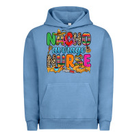 Pigment Pebble Blue nacho average nurse Urban Hoodie - RanaPortraitStore