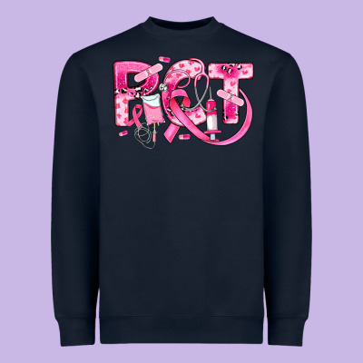 Breast Cancer Pct Patient Care Technician Heavyweight Sweatshirt Designed By Jahusdesignshop