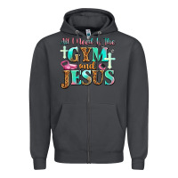 Smoke all i need is the gym and jesus Zipper Hoodie - JahusDesignShop