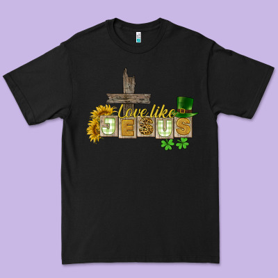 Love Like Jesus St. Patrick's Premium Tee Designed By Cowgirlartshop