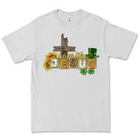 Dove Grey Love like Jesus St. Patrick's Premium Tee - CowGirlArtShop