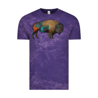 Cloud Purple leopard bison Vintage Tee - RanaPortraitStore